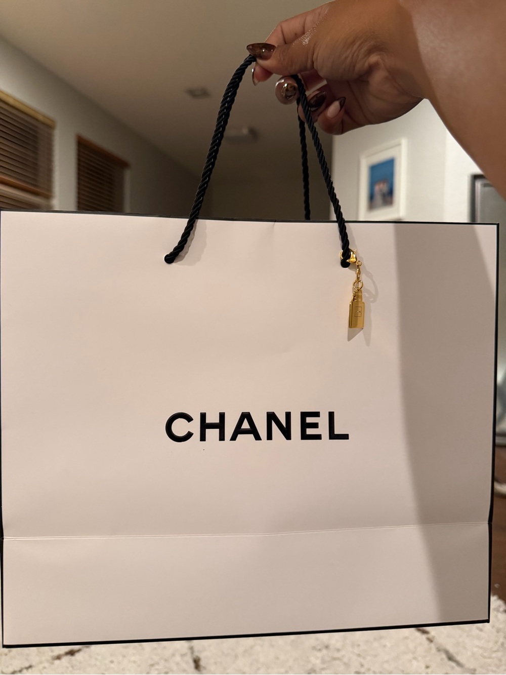 Chanel Bag with No5 perfume charm